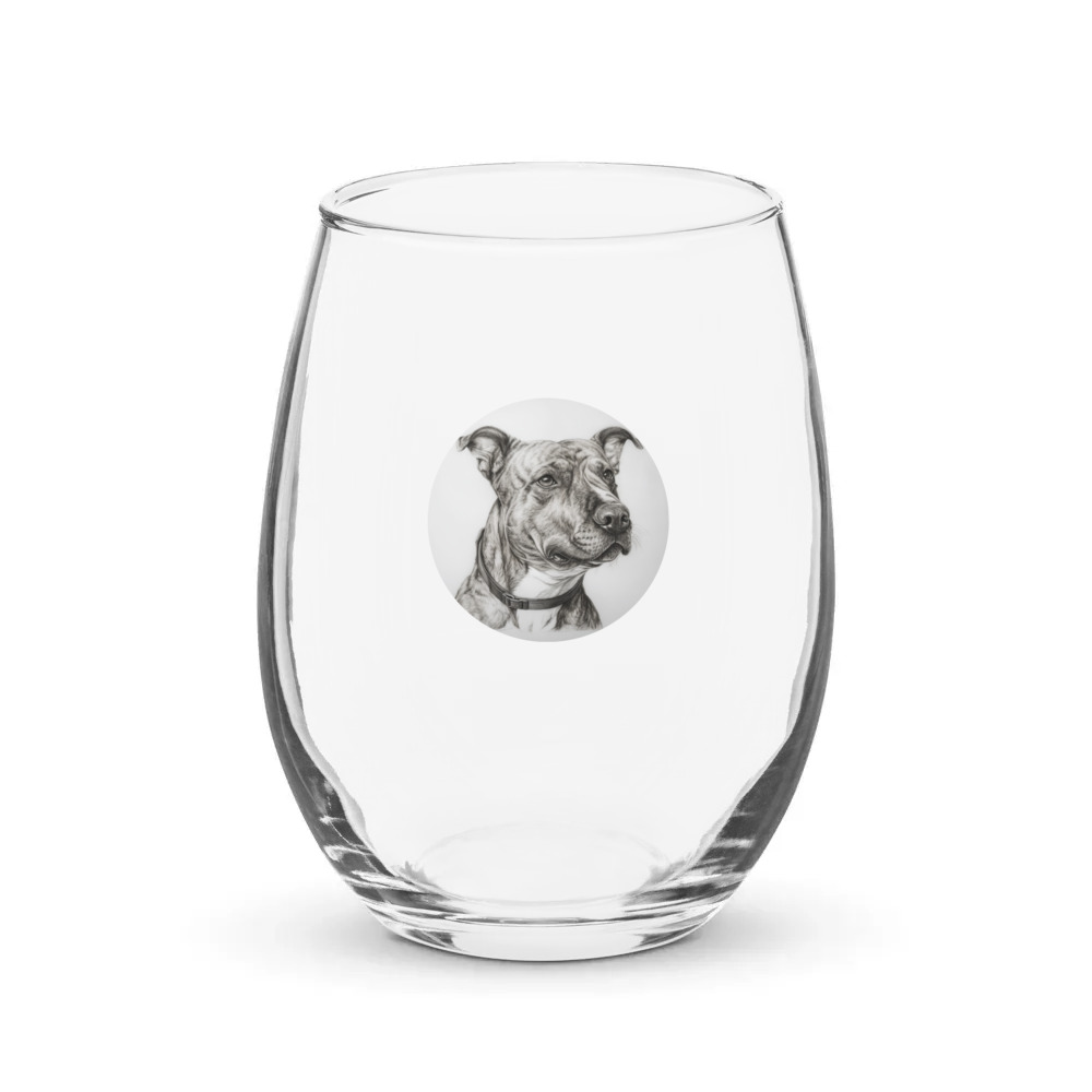 PugMug Custom Tony Hawk Stemless Wine Glass