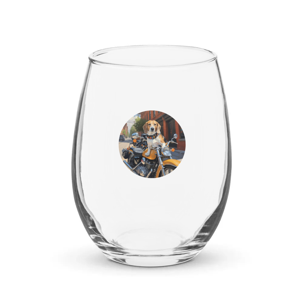 PugMug Custom Munchkin Stemless Wine Glass