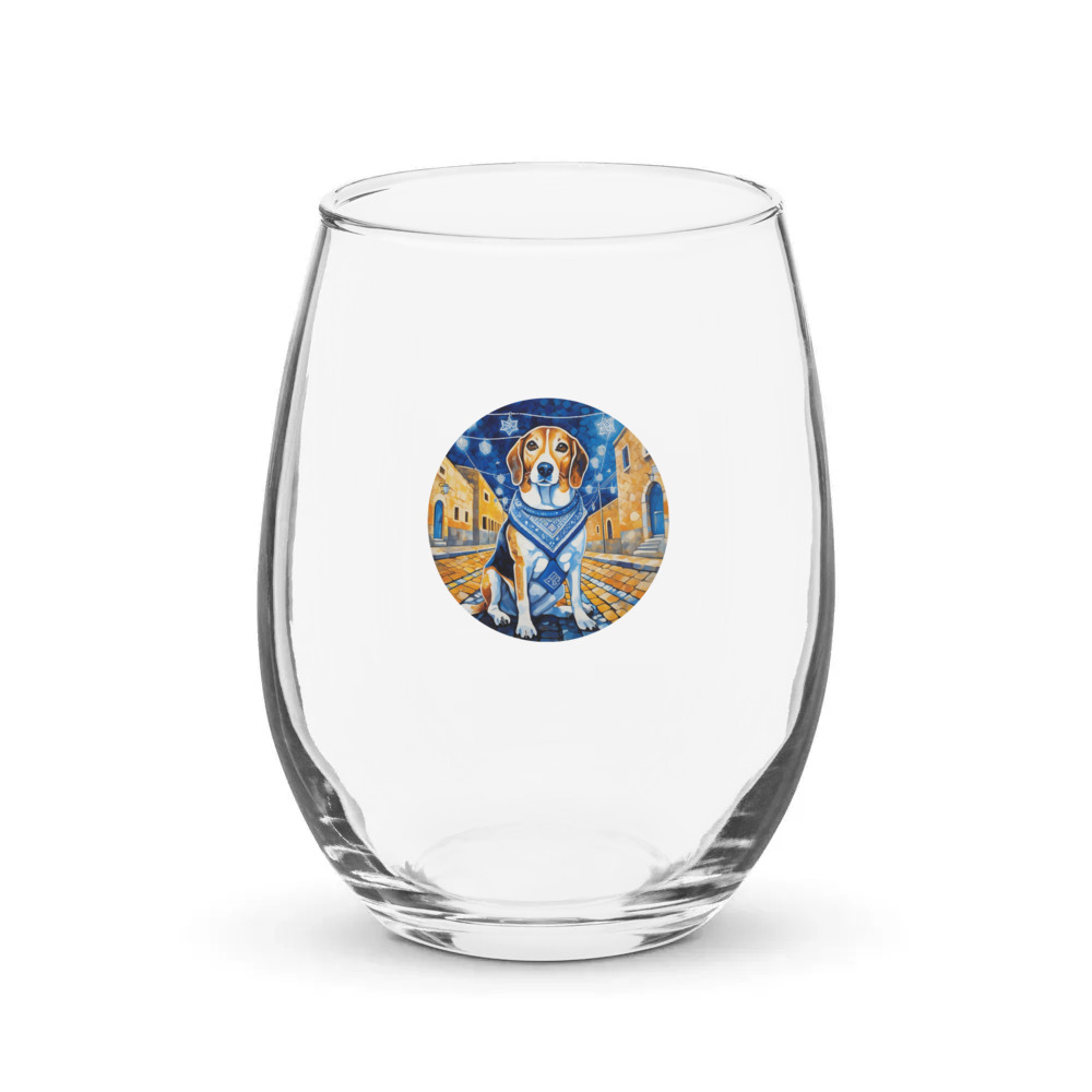 PugMug Custom Munchkin Stemless Wine Glass