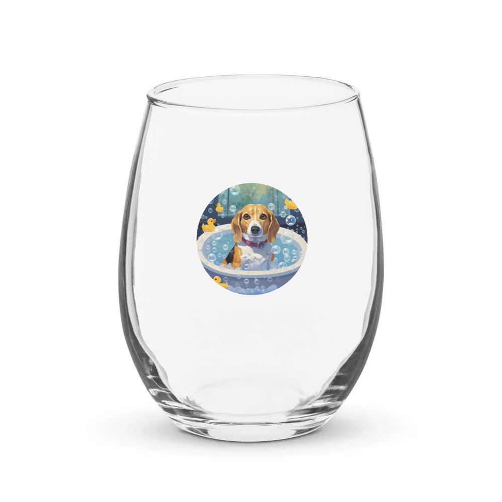 PugMug Custom Munchkin Stemless Wine Glass