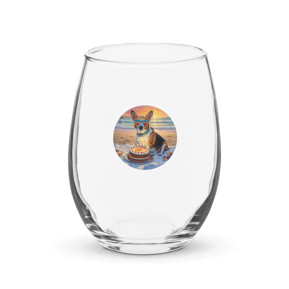 PugMug Custom Munchkin Stemless Wine Glass
