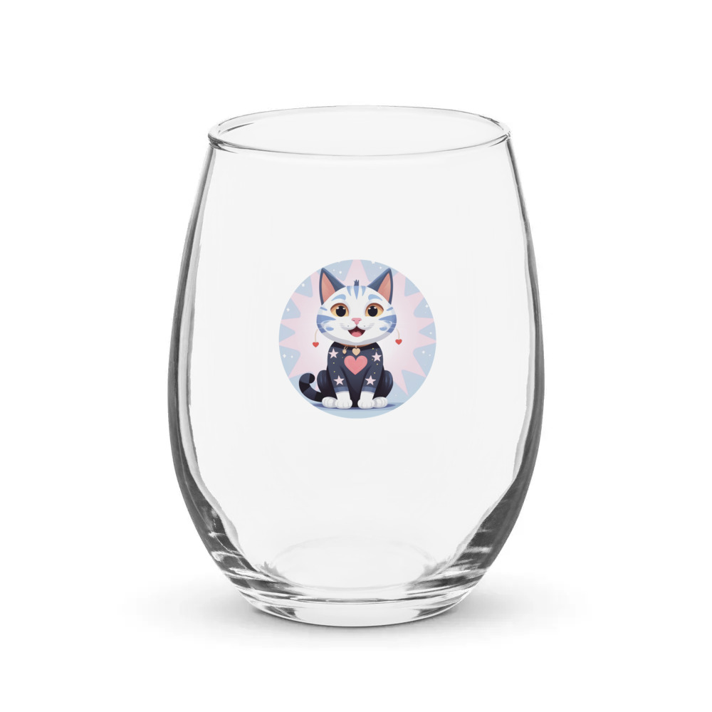 PugMug Custom Jack Jack Stemless Wine Glass