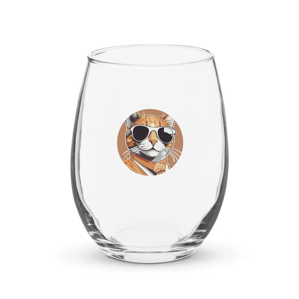 PugMug Custom Jack Jack Stemless Wine Glass