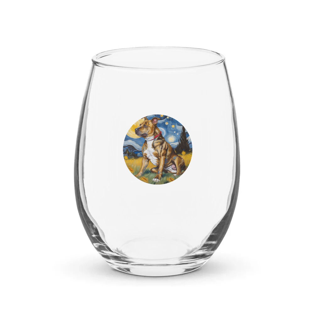 PugMug Custom Tony Hawk Stemless Wine Glass