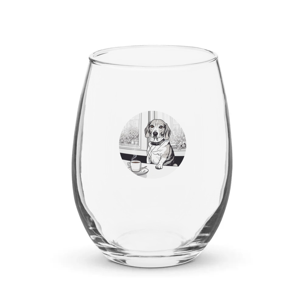 PugMug Custom Munchkin Stemless Wine Glass