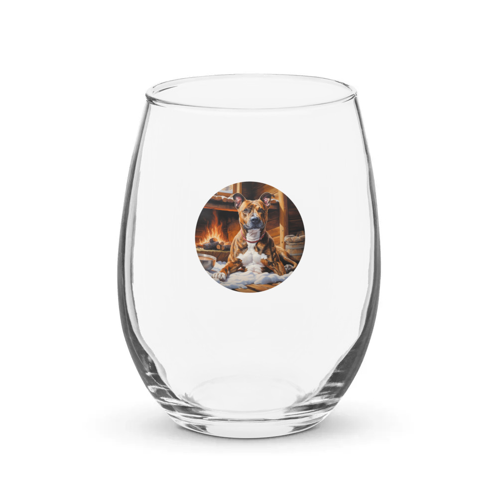 PugMug Custom Tony Hawk Stemless Wine Glass