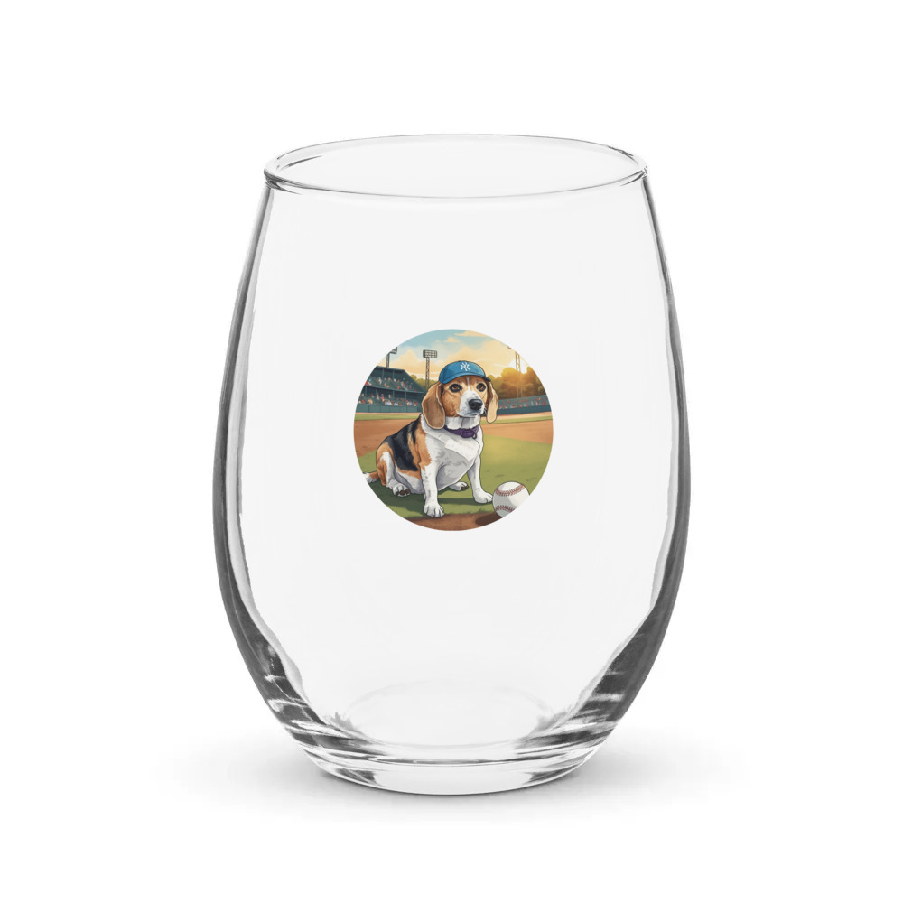 PugMug Custom Munchkin Stemless Wine Glass