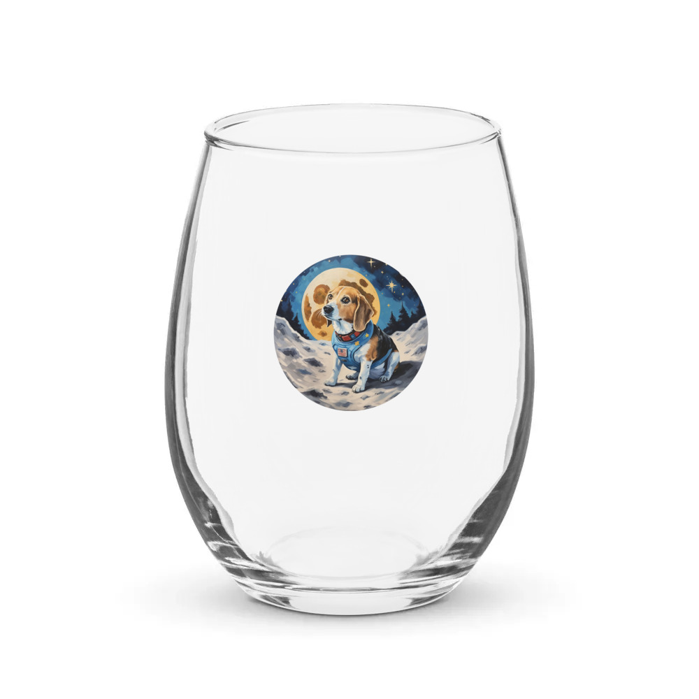 PugMug Custom Munchkin Stemless Wine Glass