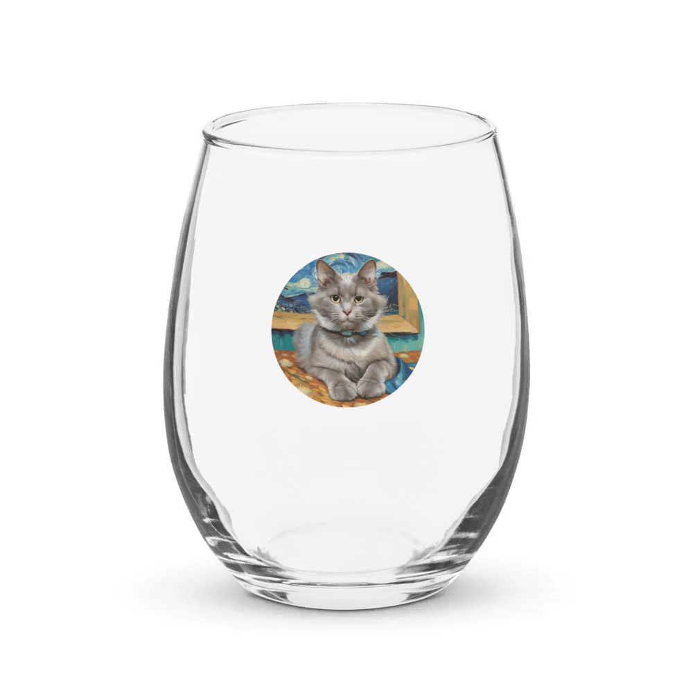 PugMug Custom Thumper Stemless Wine Glass