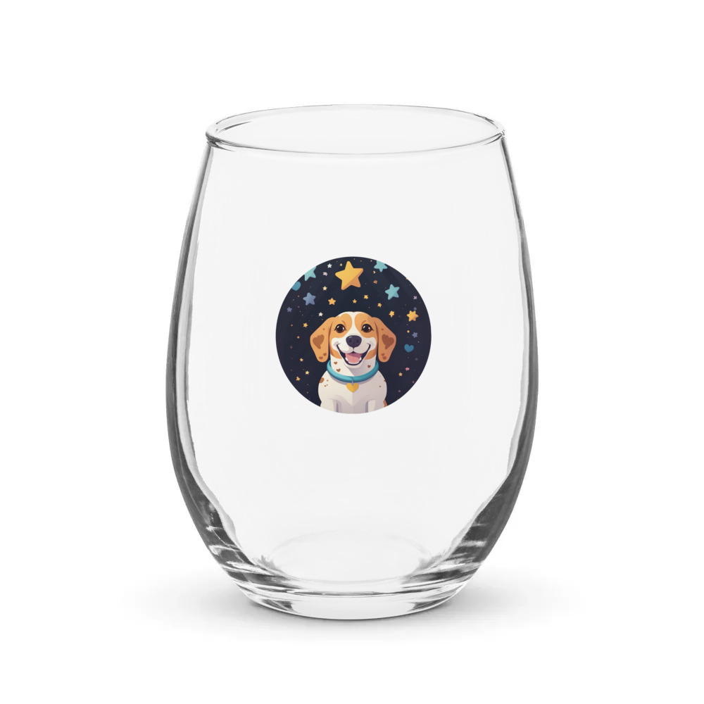 PugMug Custom Munchkin Stemless Wine Glass