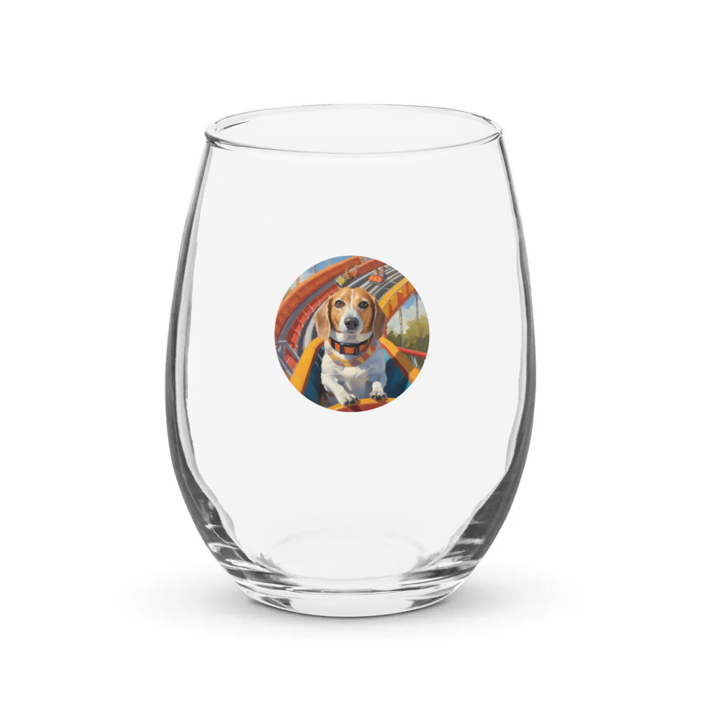 PugMug Custom Munchkin Stemless Wine Glass