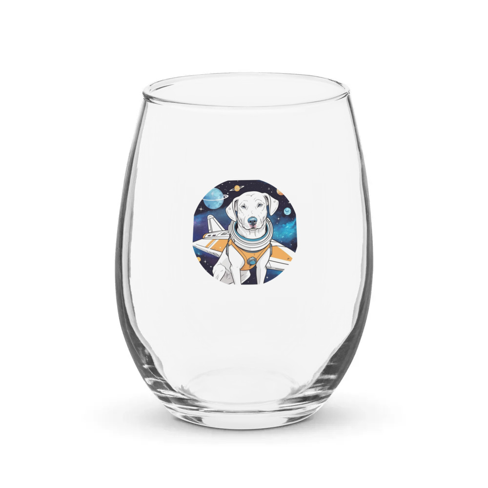 PugMug Custom Penny Stemless Wine Glass