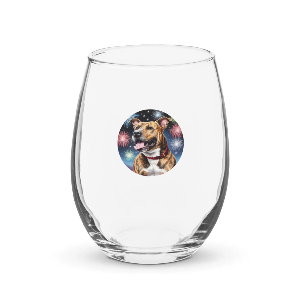 PugMug Custom Tony Hawk Stemless Wine Glass