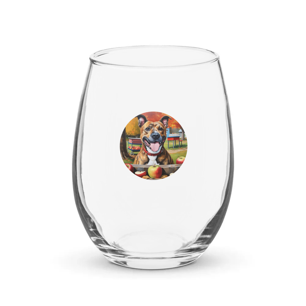 PugMug Custom Tony Hawk Stemless Wine Glass