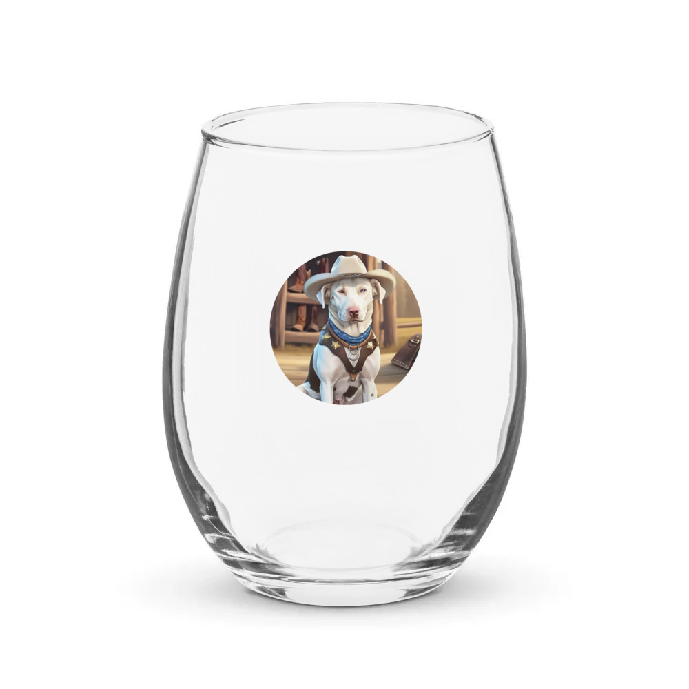 PugMug Custom Penny Stemless Wine Glass
