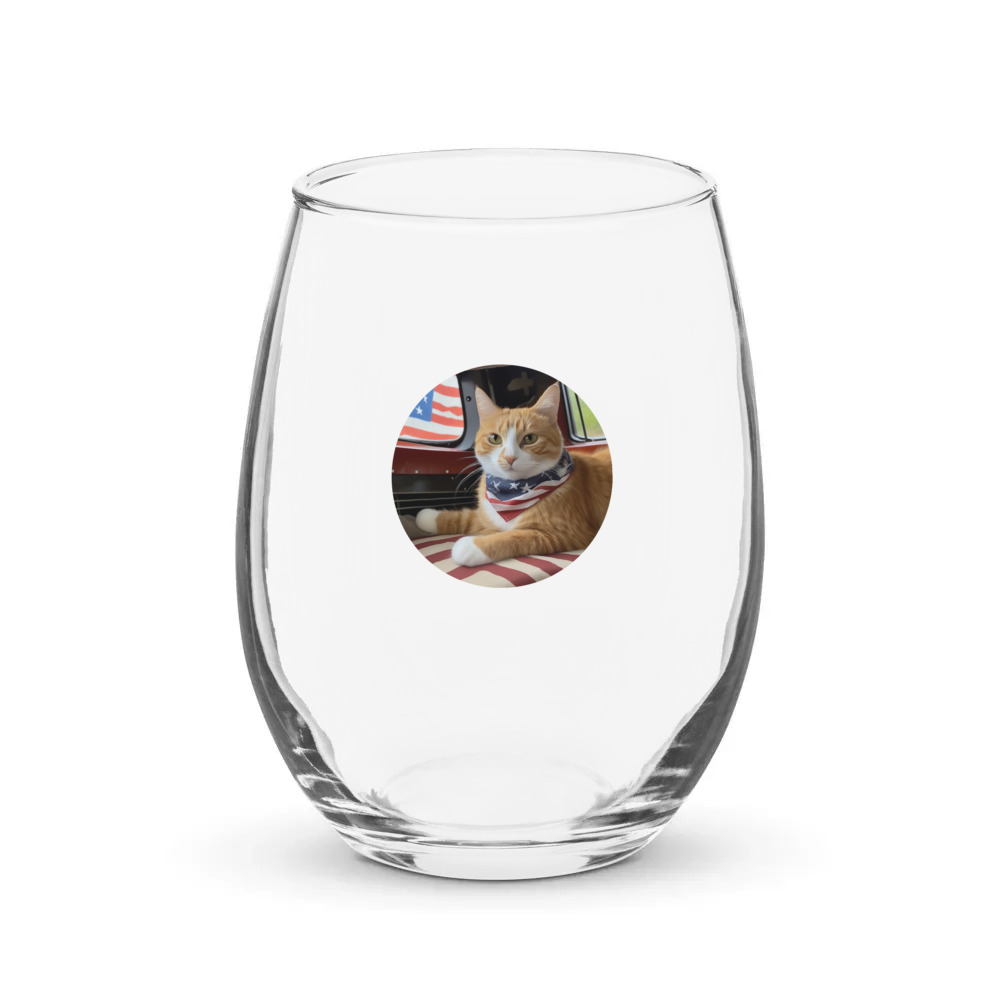PugMug Custom Jack Jack Stemless Wine Glass