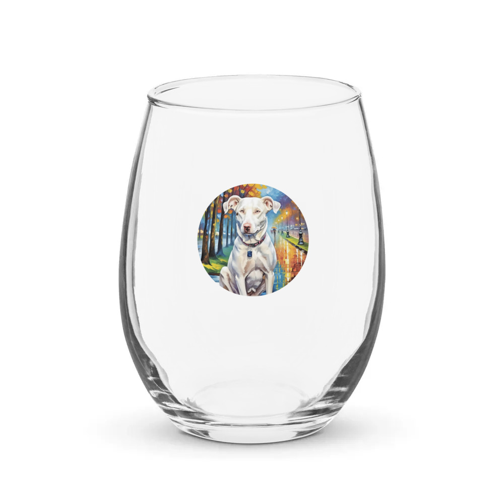PugMug Custom Penny Stemless Wine Glass