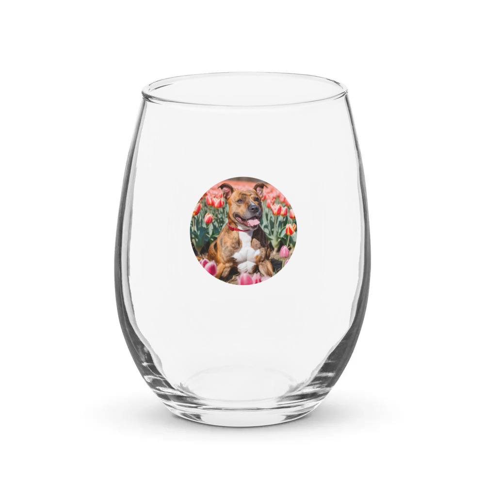 PugMug Custom Tony Hawk Stemless Wine Glass