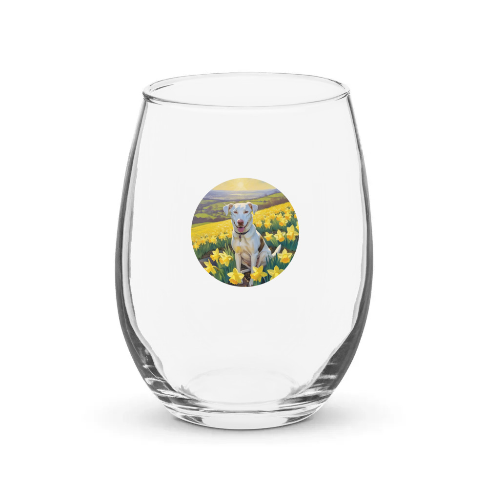 PugMug Custom Penny Stemless Wine Glass