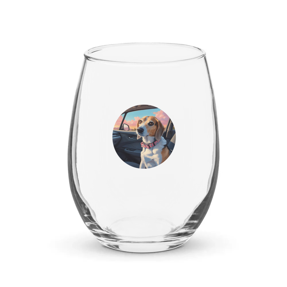 PugMug Custom Munchkin Stemless Wine Glass