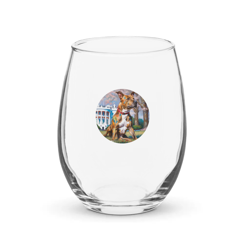 PugMug Custom Tony Hawk Stemless Wine Glass