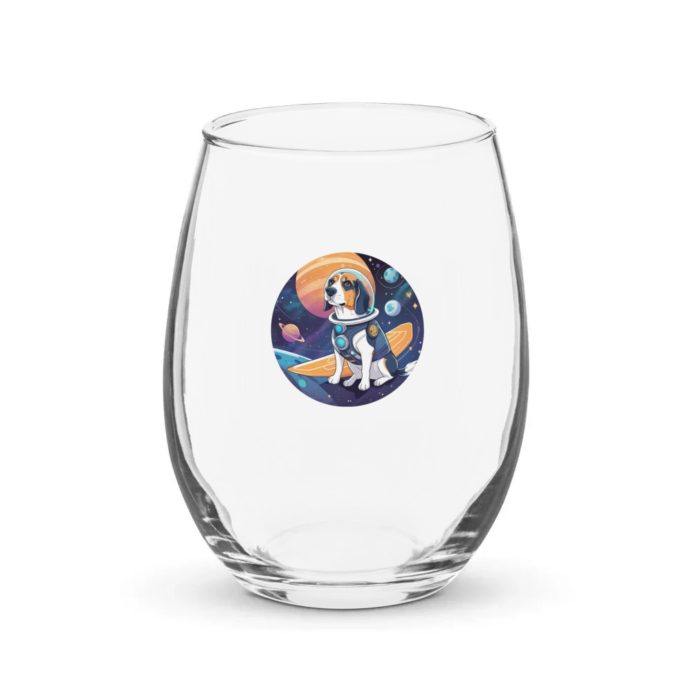 PugMug Custom Munchkin Stemless Wine Glass