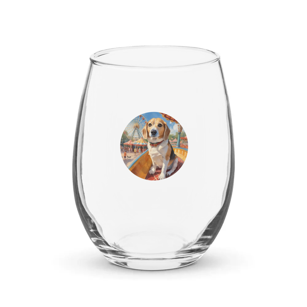 PugMug Custom Munchkin Stemless Wine Glass
