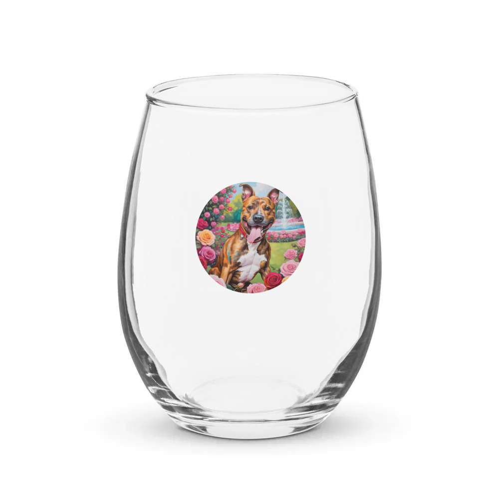 PugMug Custom Tony Hawk Stemless Wine Glass