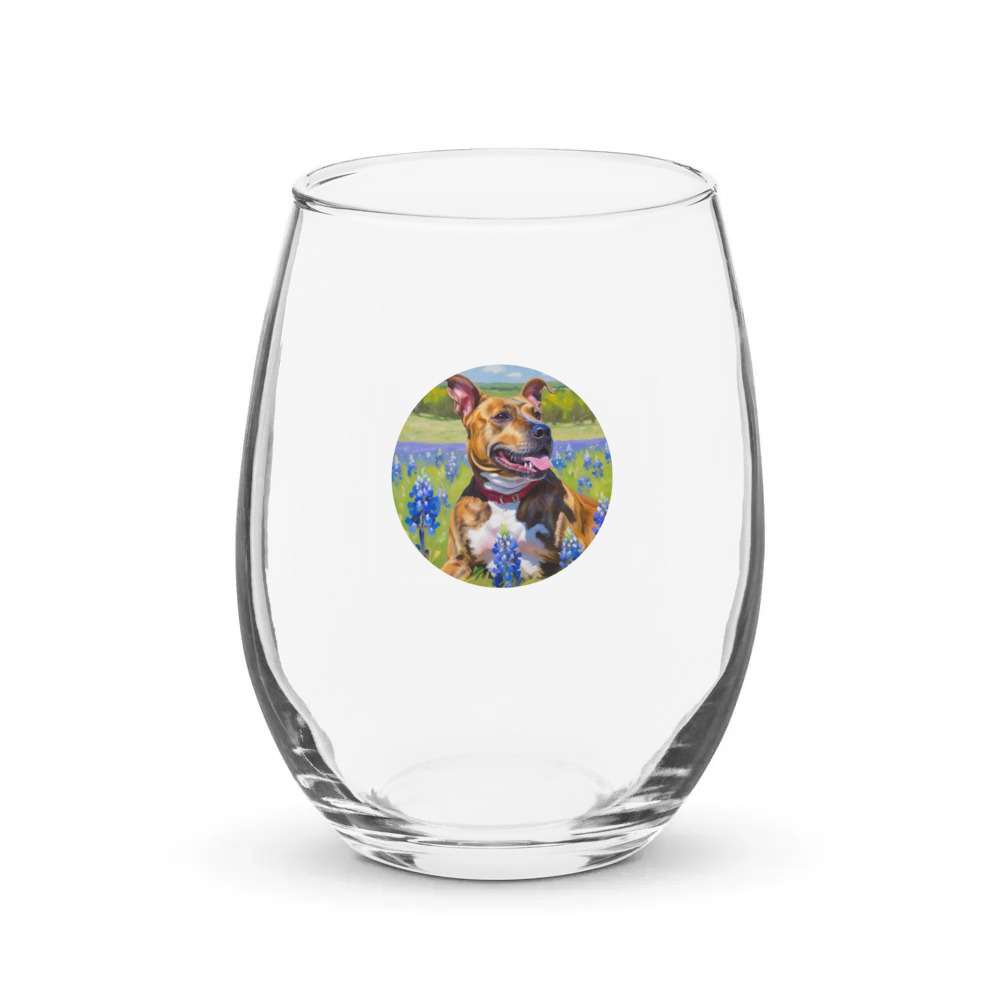PugMug Custom Tony Hawk Stemless Wine Glass