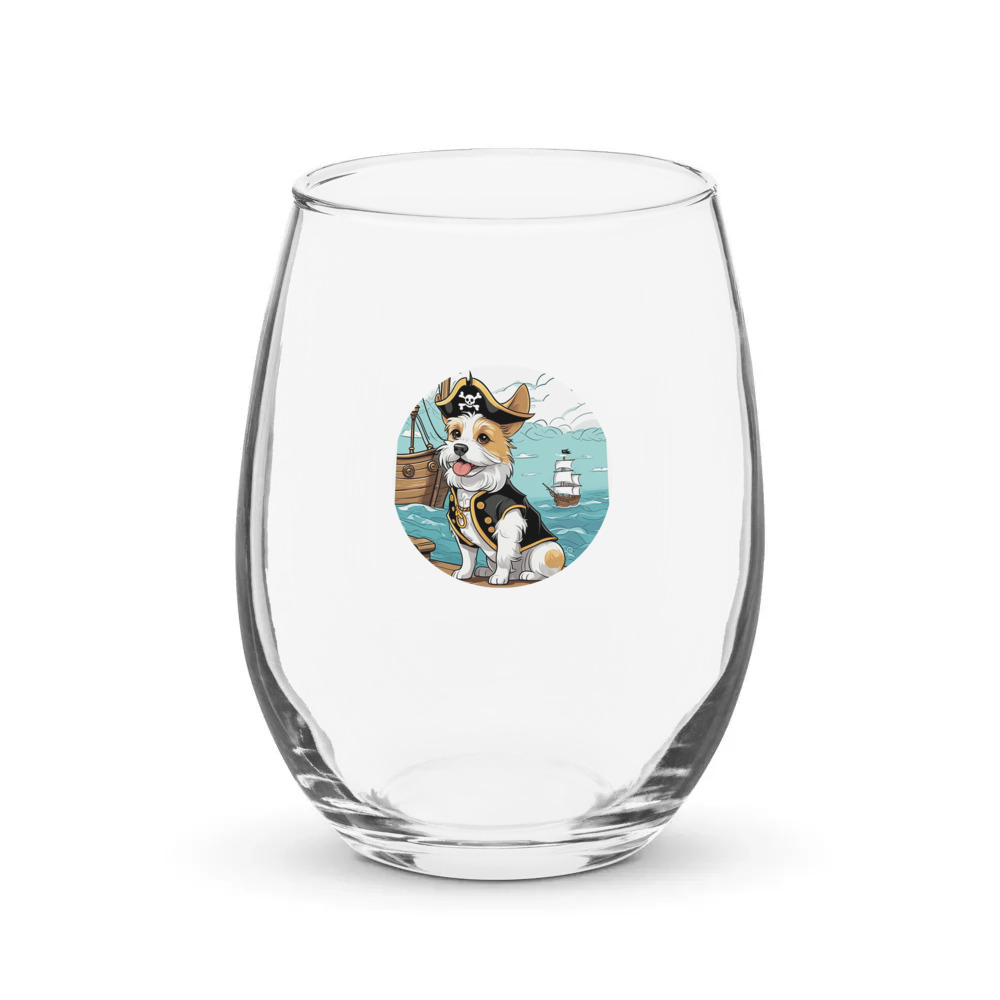 PugMug Custom Luna Stemless Wine Glass