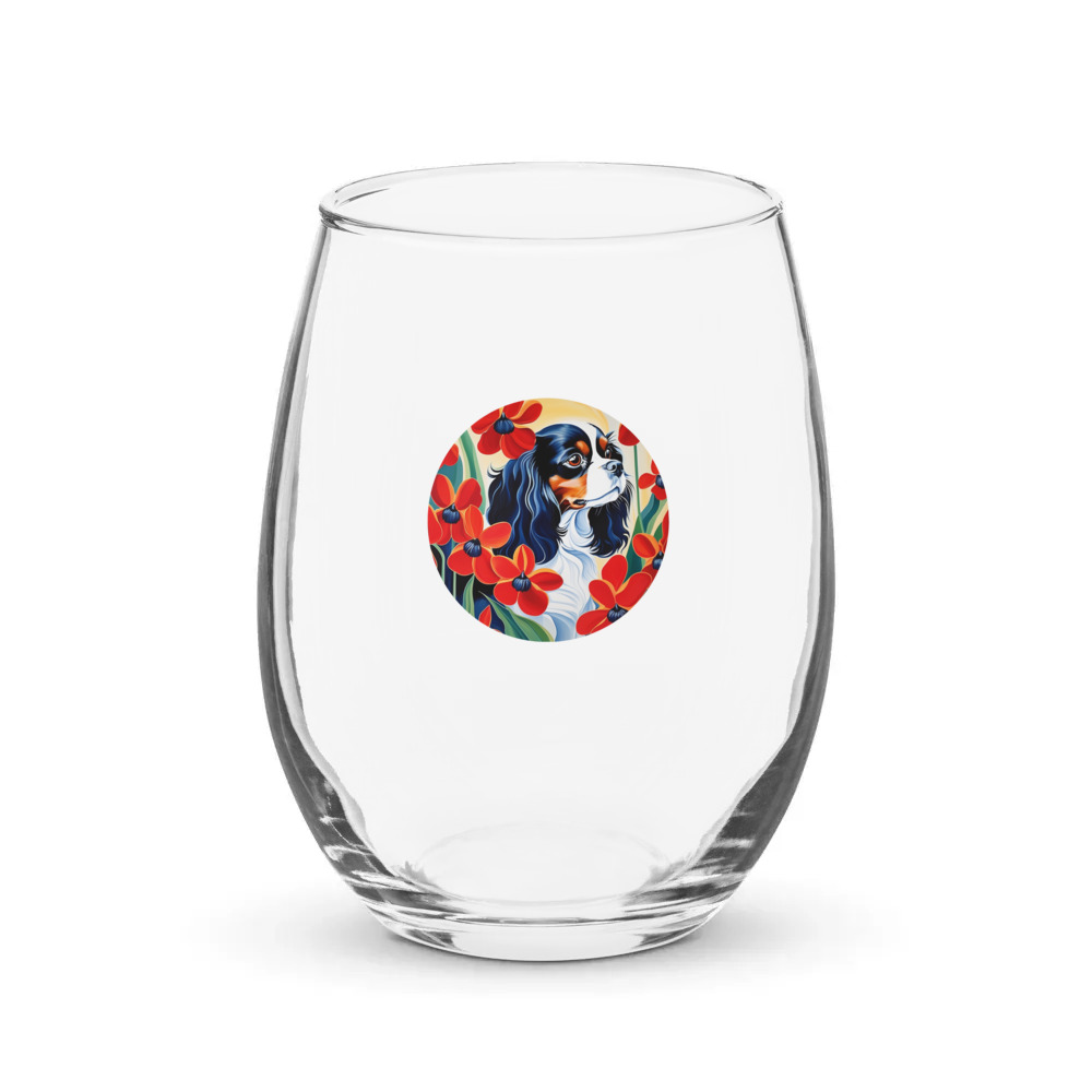 PugMug Custom Pet Stemless Wine Glass