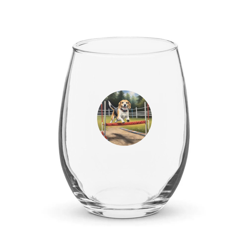 PugMug Custom Munchkin Stemless Wine Glass