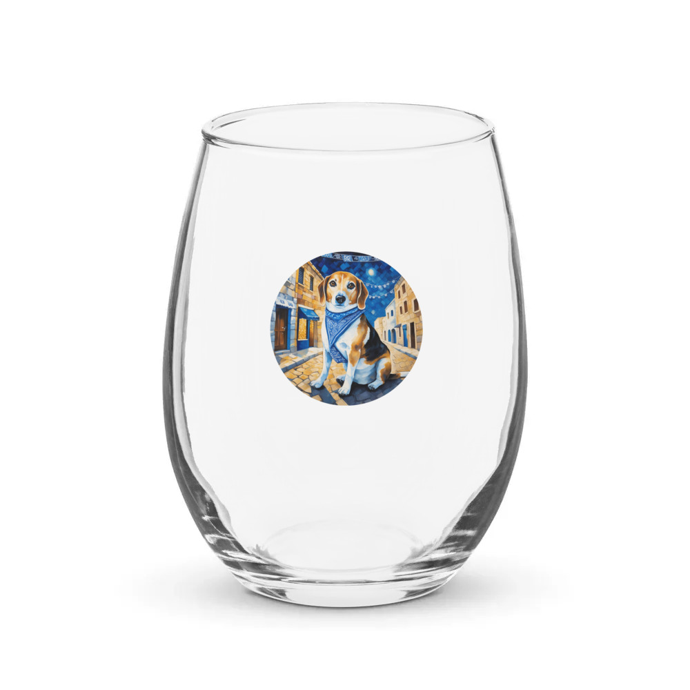 PugMug Custom Munchkin Stemless Wine Glass
