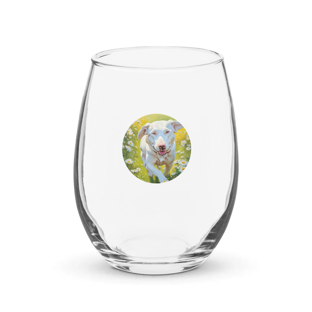 PugMug Custom Penny Stemless Wine Glass
