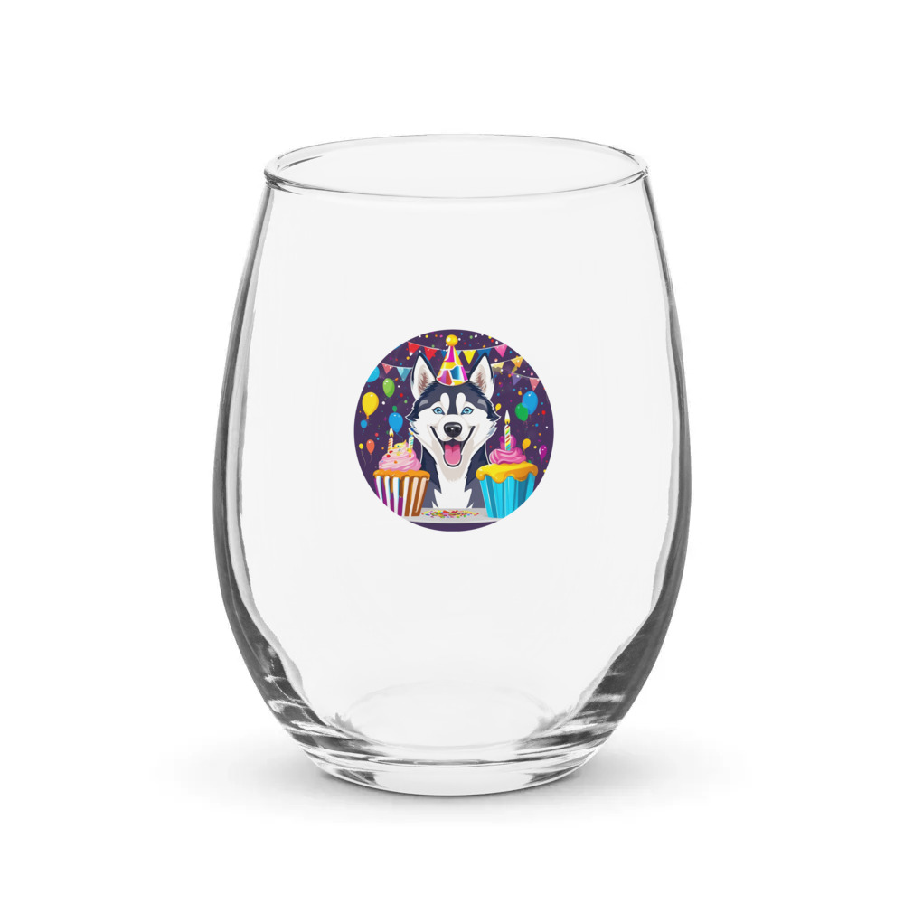 PugMug Custom Pet Stemless Wine Glass