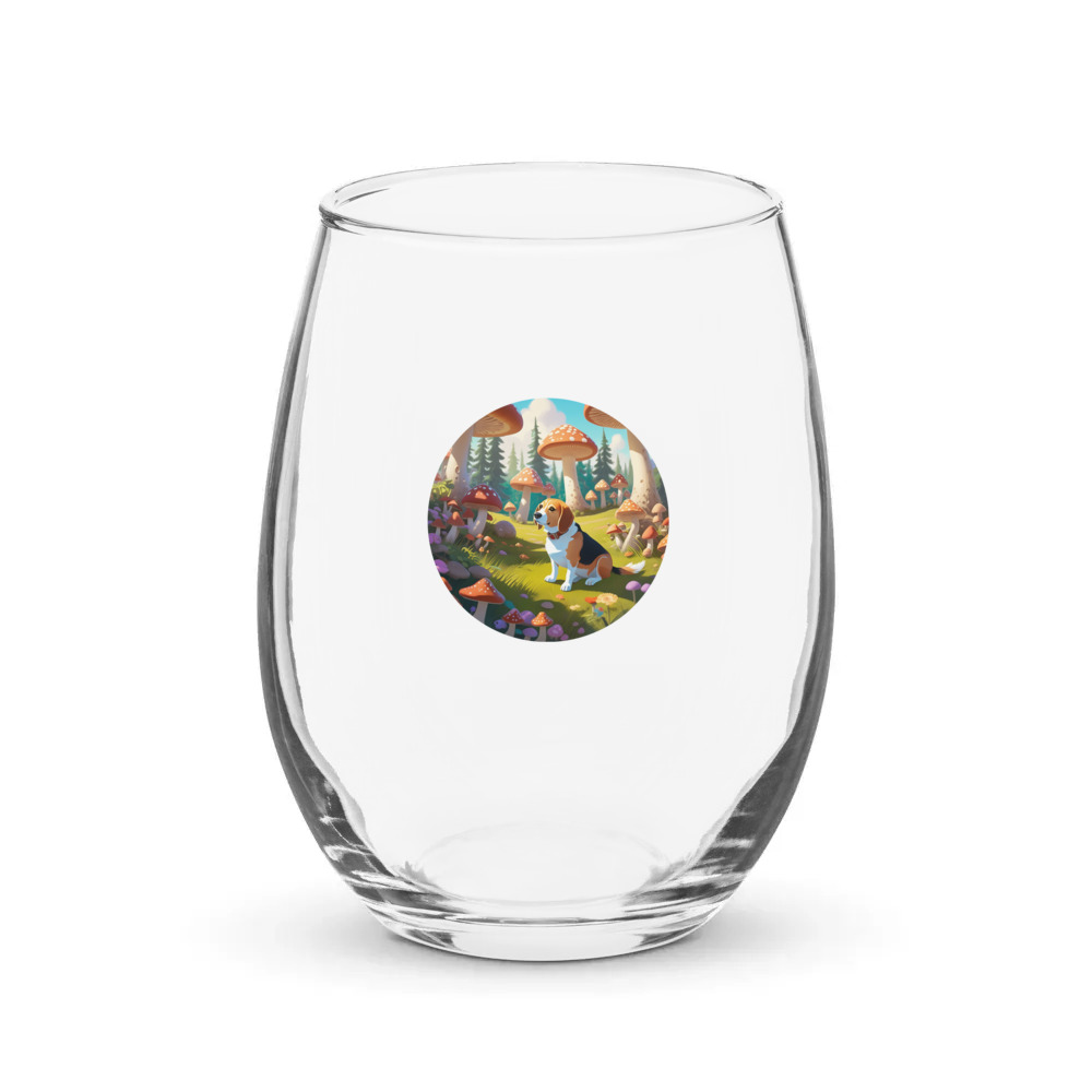 PugMug Custom Munchkin Stemless Wine Glass