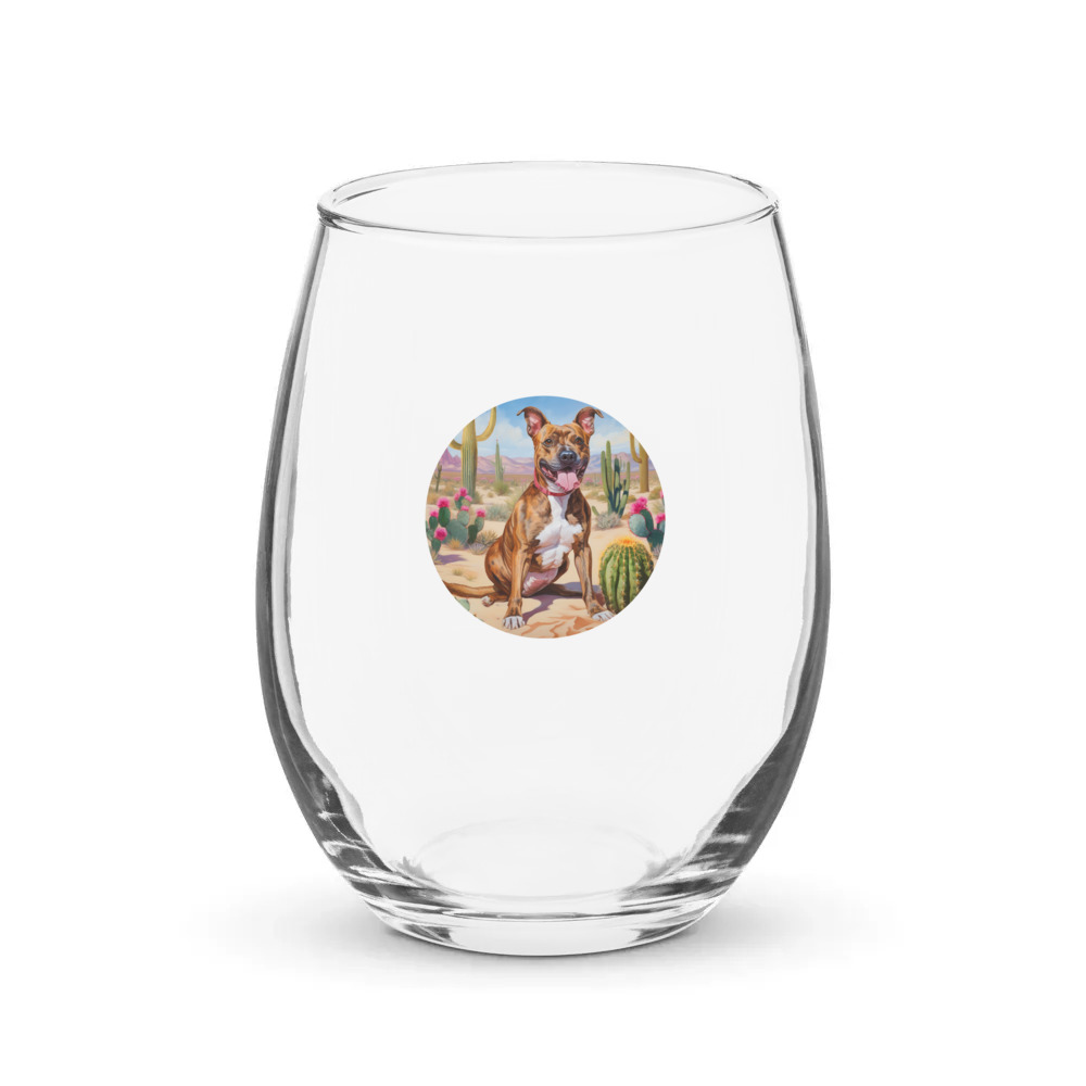 PugMug Custom Tony Hawk Stemless Wine Glass