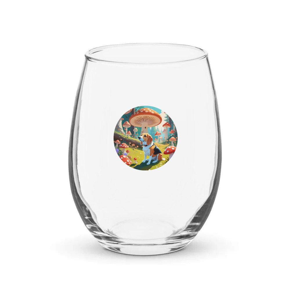 PugMug Custom Munchkin Stemless Wine Glass