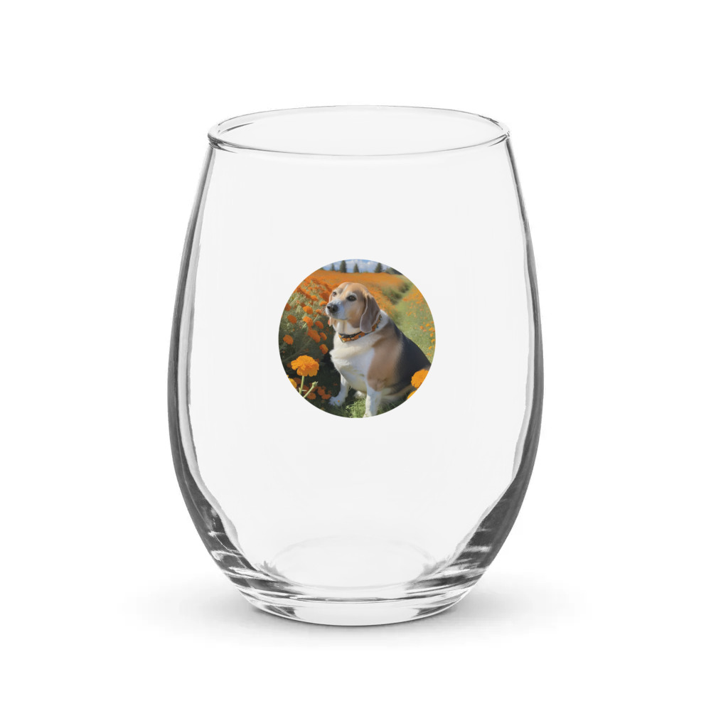 PugMug Custom Munchkin Stemless Wine Glass