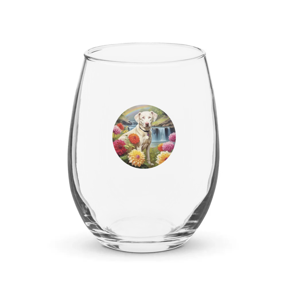 PugMug Custom Penny Stemless Wine Glass