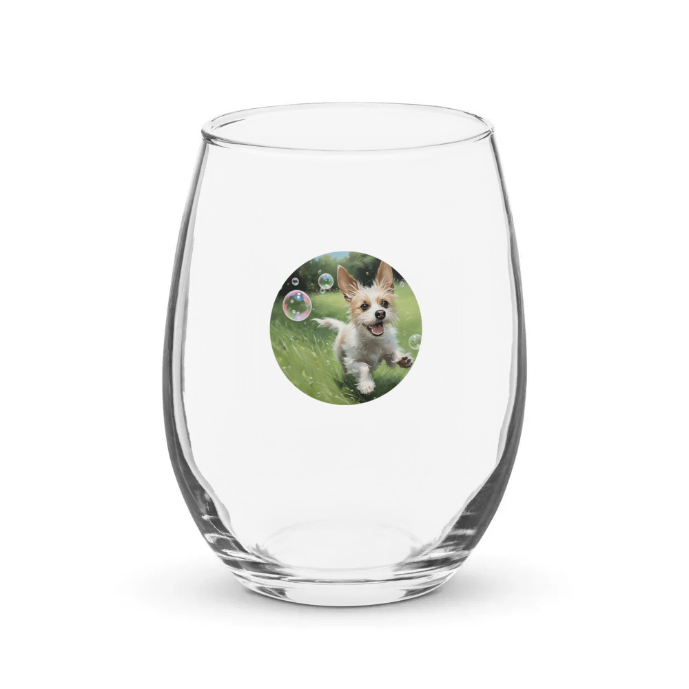 PugMug Custom Luna Stemless Wine Glass