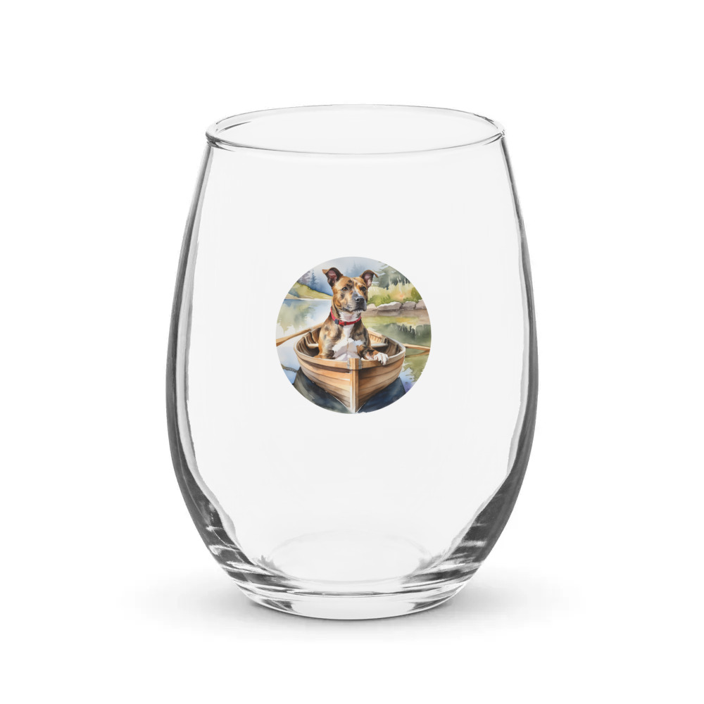 PugMug Custom Tony Hawk Stemless Wine Glass