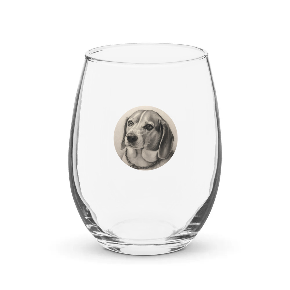 PugMug Custom Munchkin Stemless Wine Glass
