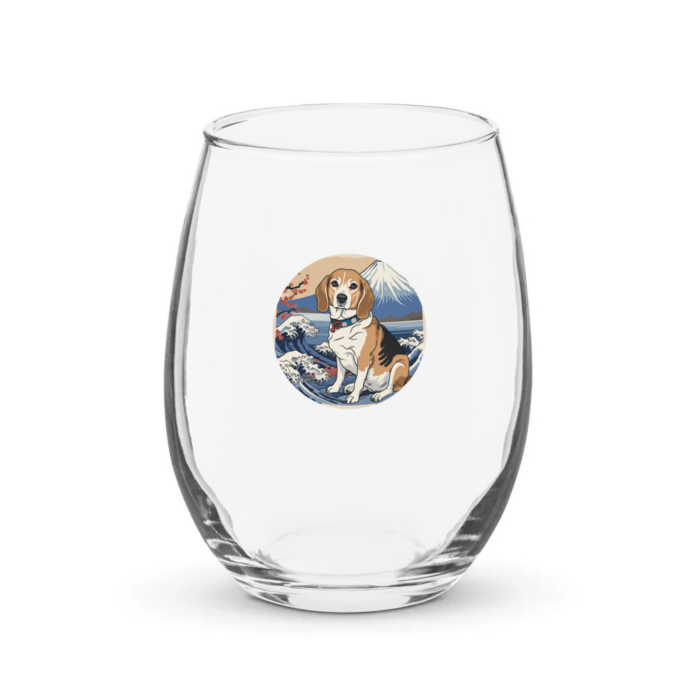 PugMug Custom Munchkin Stemless Wine Glass