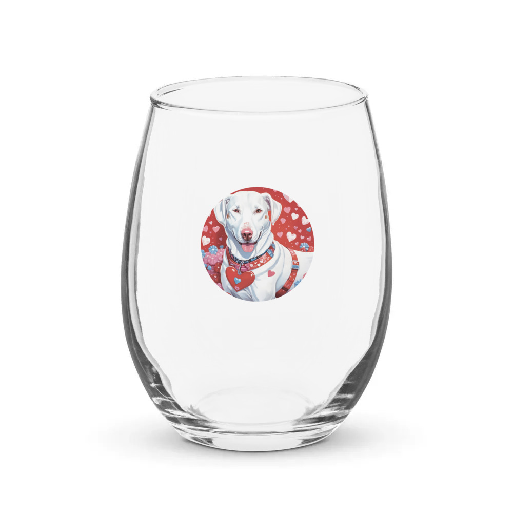 PugMug Custom Penny Stemless Wine Glass