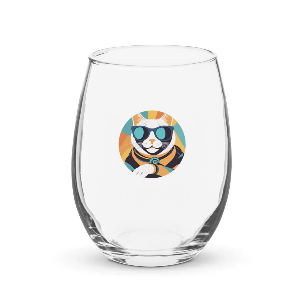 PugMug Custom Jack Jack Stemless Wine Glass