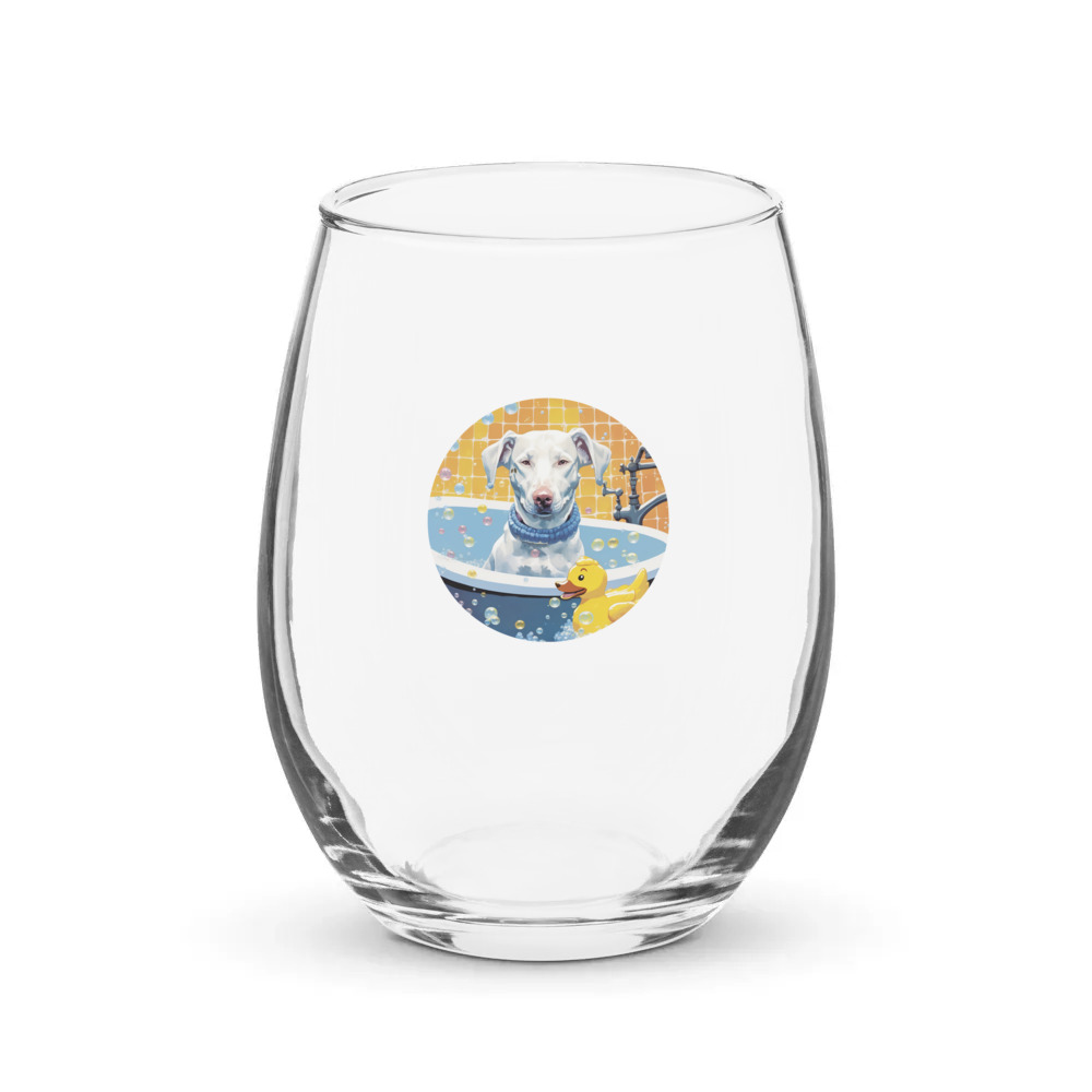 PugMug Custom Penny Stemless Wine Glass