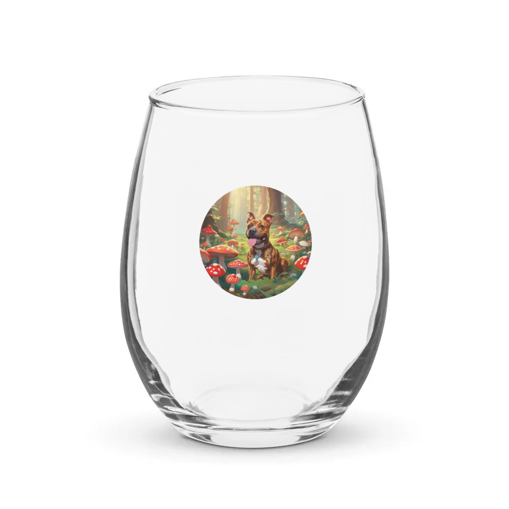 PugMug Custom Tony Hawk Stemless Wine Glass
