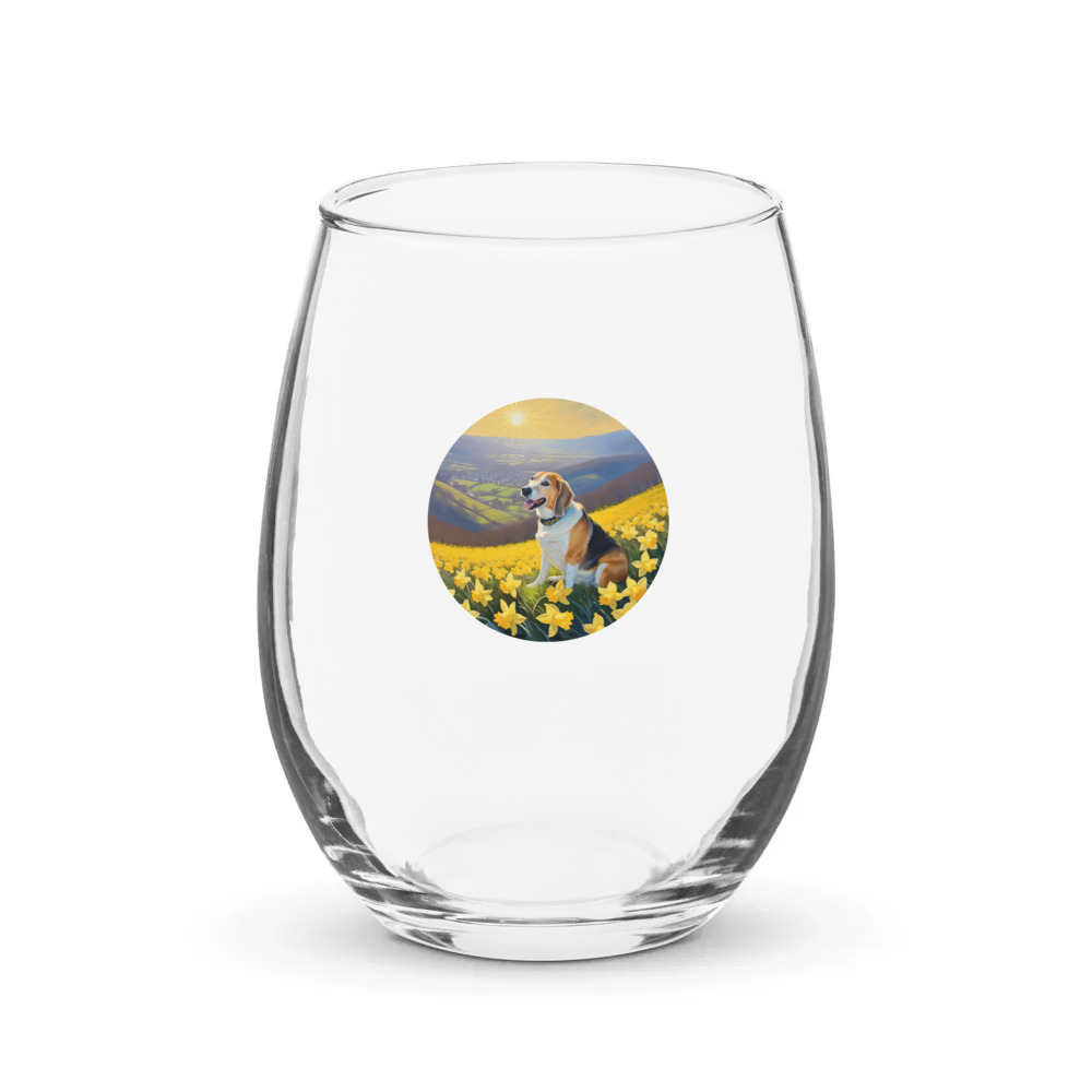 PugMug Custom Munchkin Stemless Wine Glass