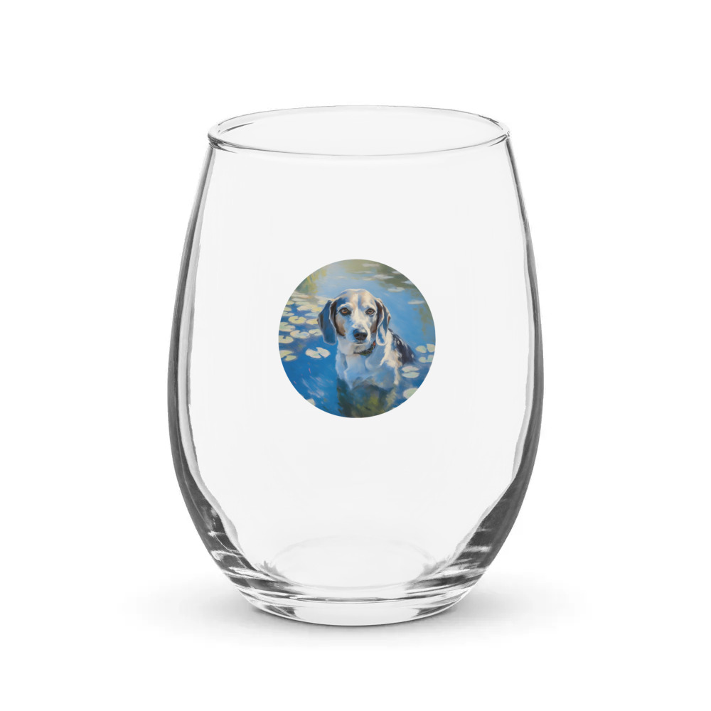 PugMug Custom Munchkin Stemless Wine Glass